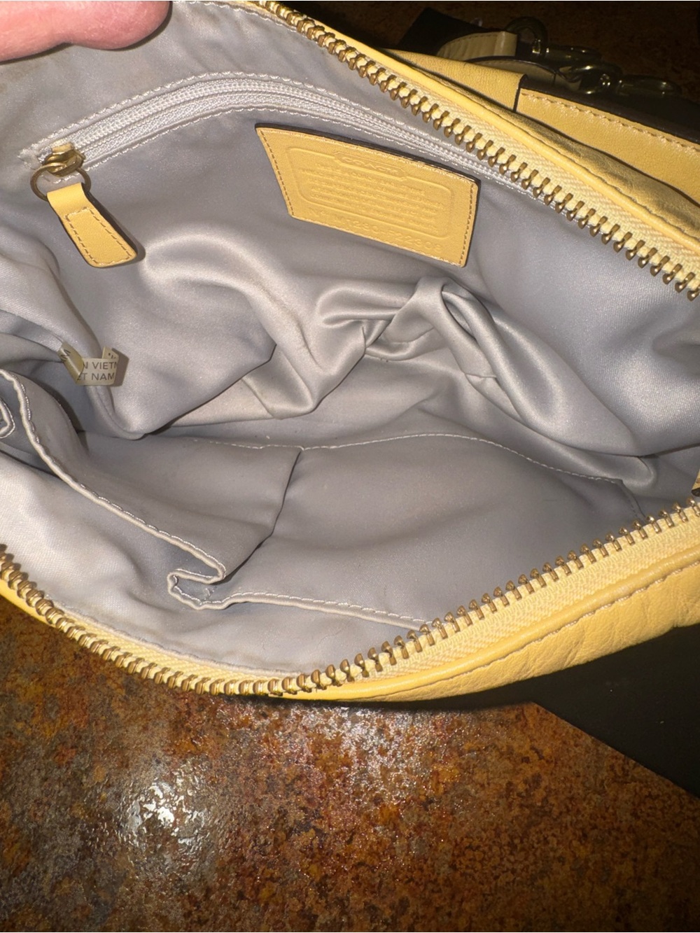 Coach Kristin Hobo Bag buttercream yellow - Picture 6 of 6